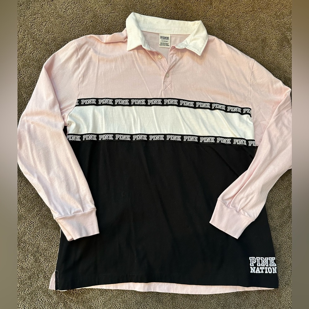 Victoria’s Secret Pink collared long sleeve